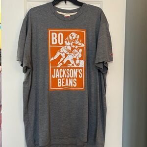 HOMAGE Gray Tee with Orange Graphic